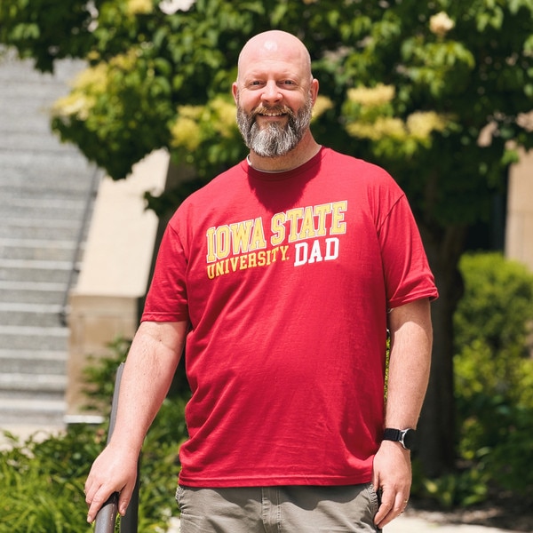 College House 2026 Iowa State Dad Cardinal T-shirt